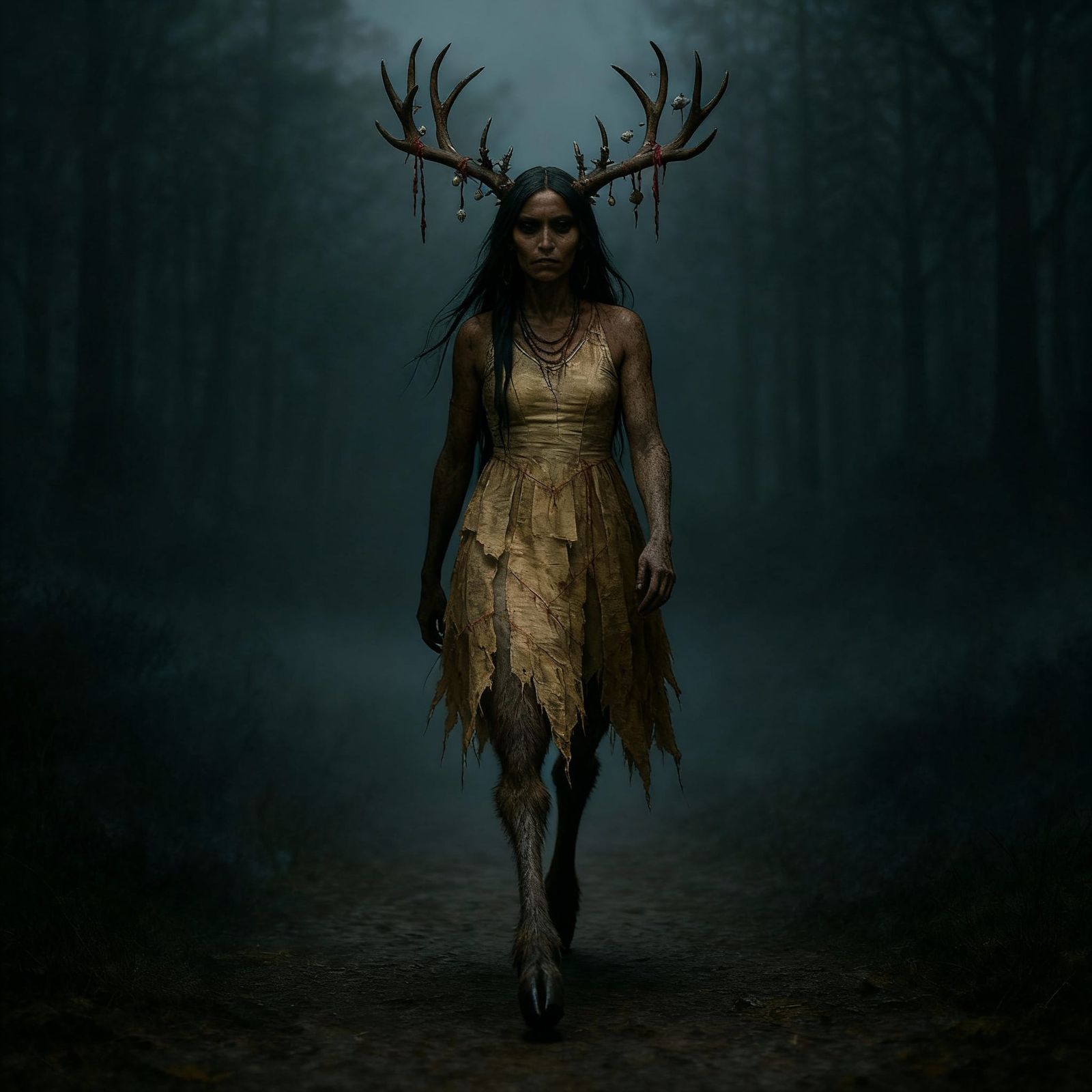 Woman Walks Forward, Engaging the Viewer