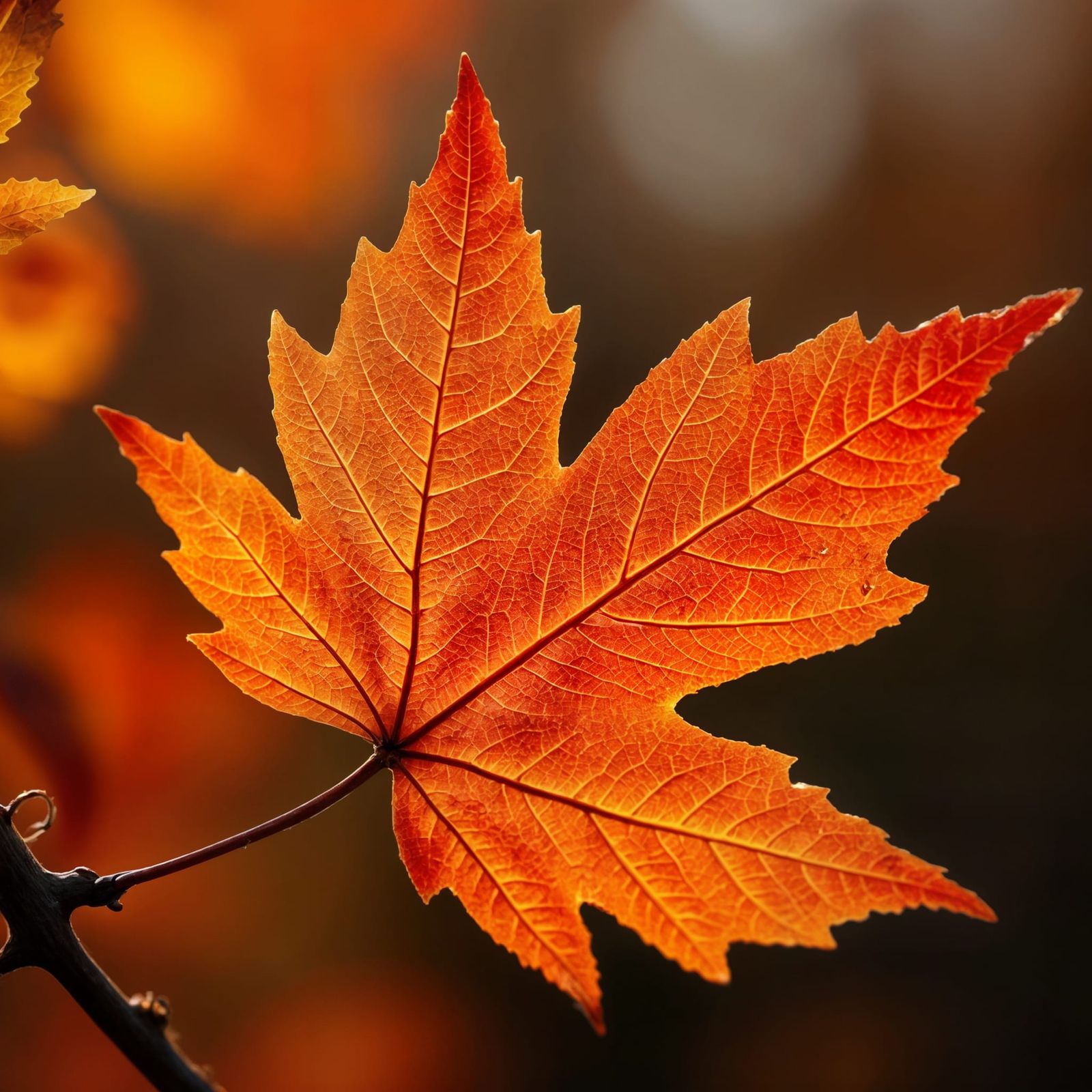 Autumn Leaf Close-Up: Fine Detail Photography