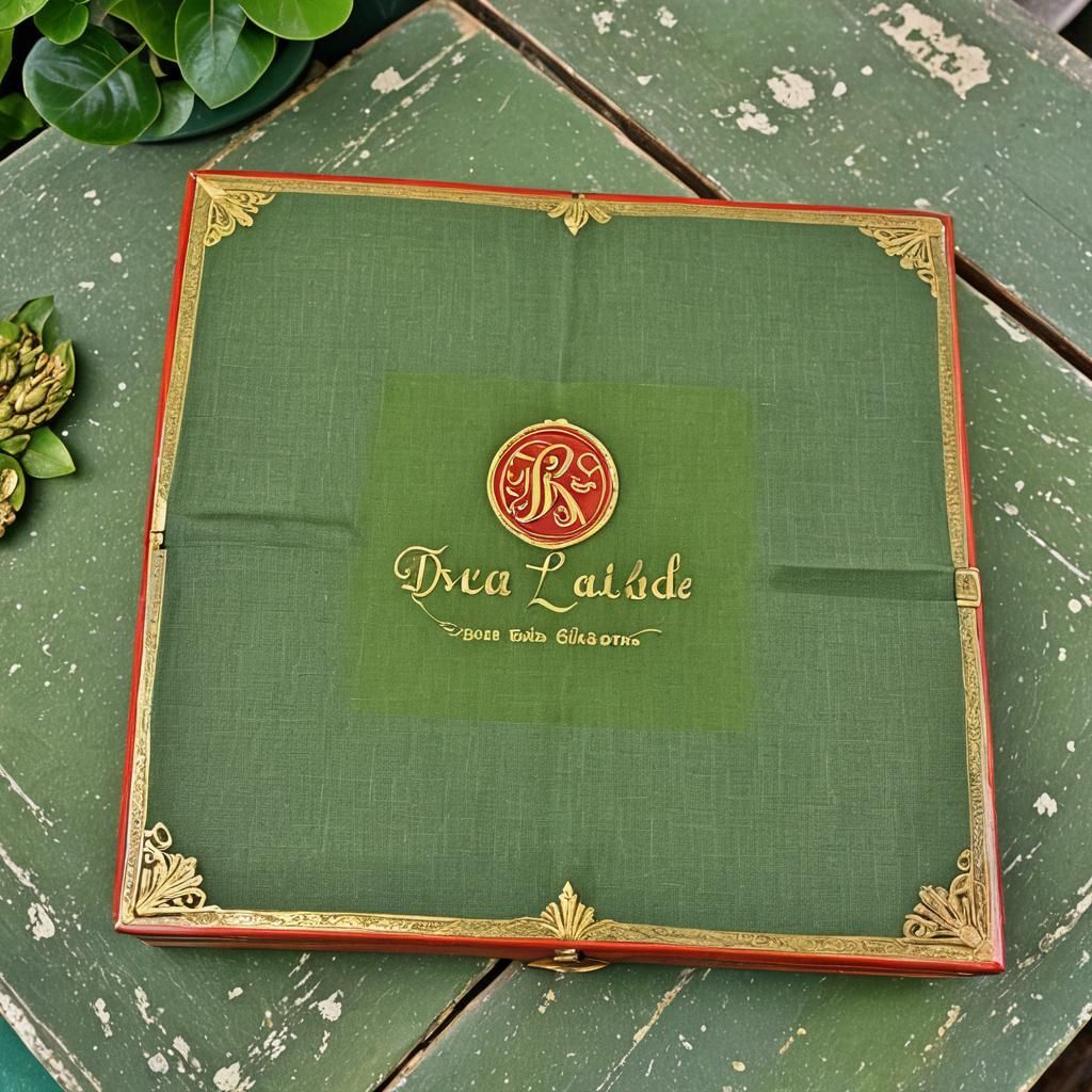 Elegant Napkins and Tea Seeds in English Teahouse