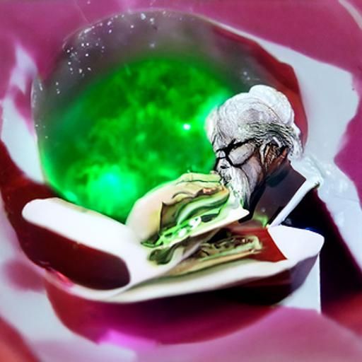 Japanese Colonel Sanders Eats Green Eggs and Ham