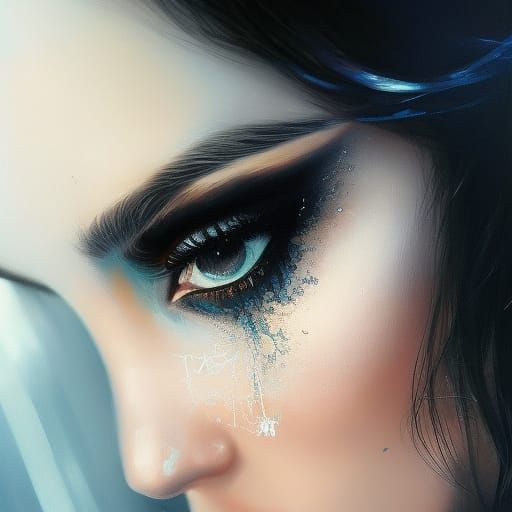 Beautiful Blonde Gangster in Gritty Cinematic Style