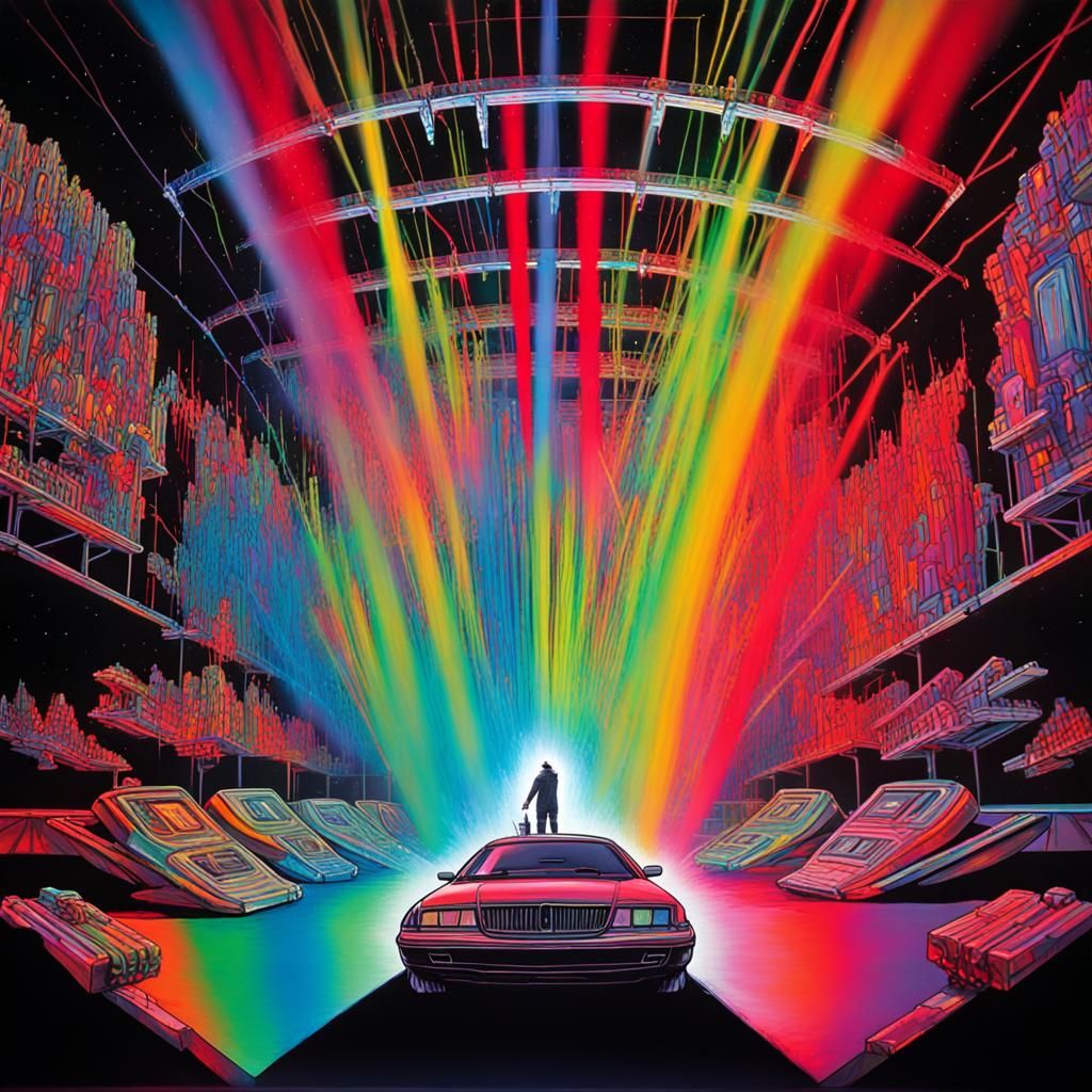 Epic Futuristic Concert Scene