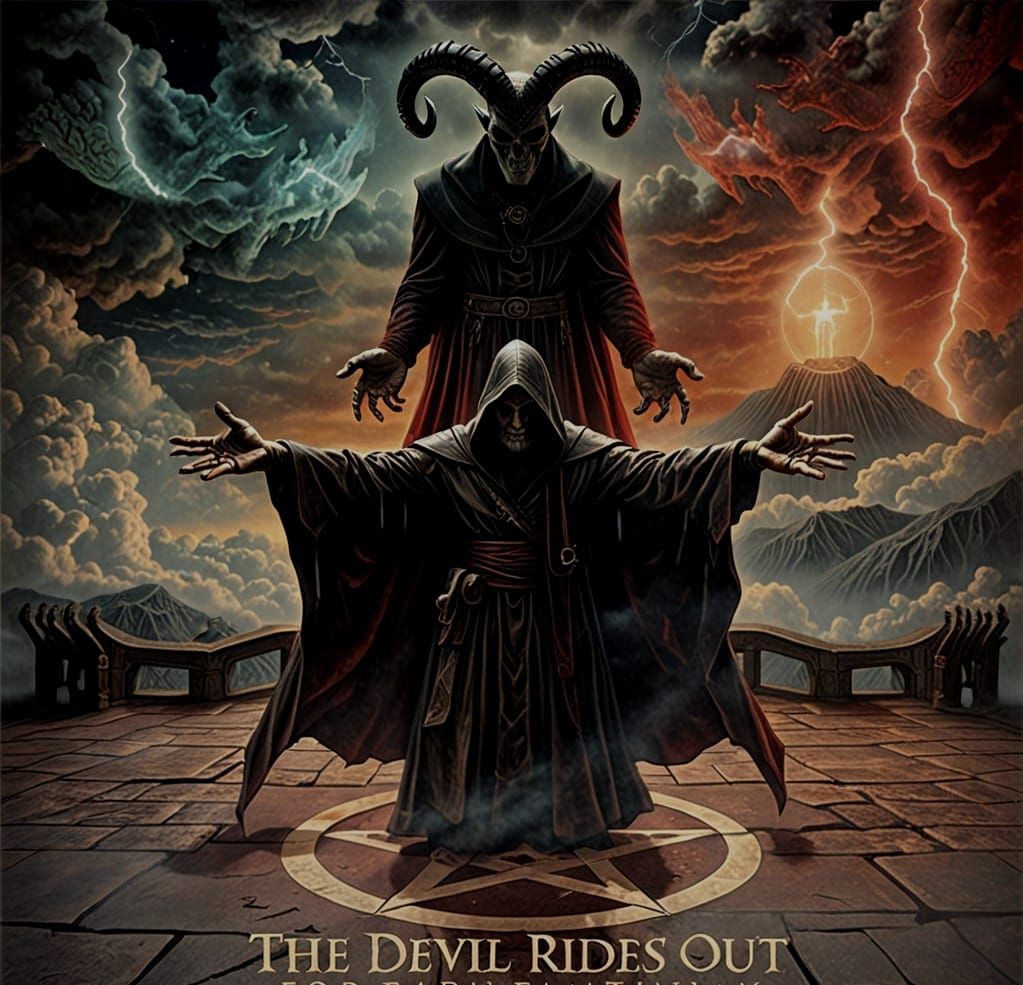 Epic Cinematic Horror Poster in Vintage Hammer Style