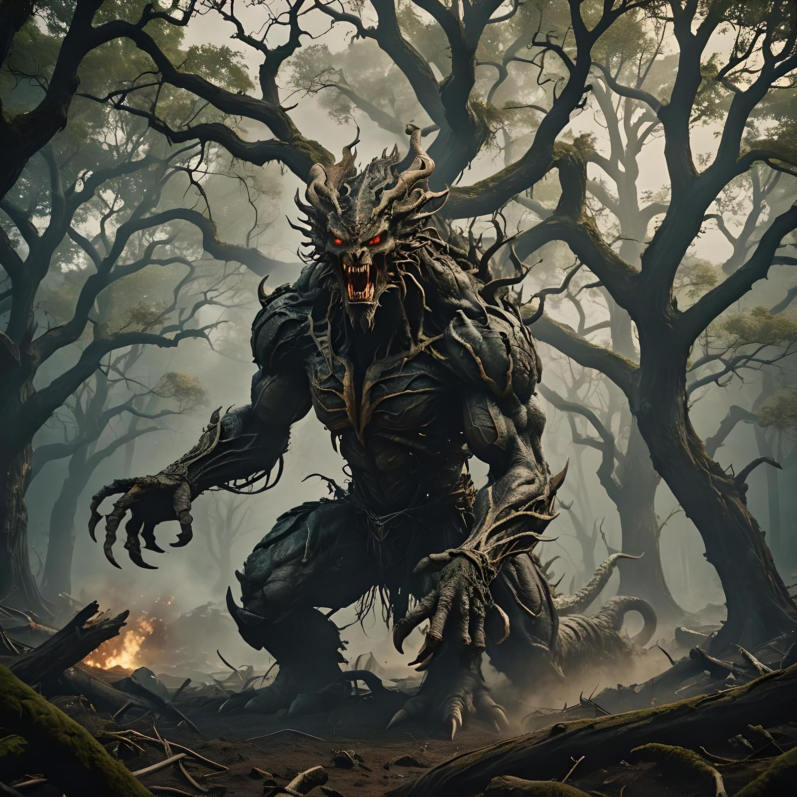 Epic Demon Kraga: Giant with Whirlwind Breath