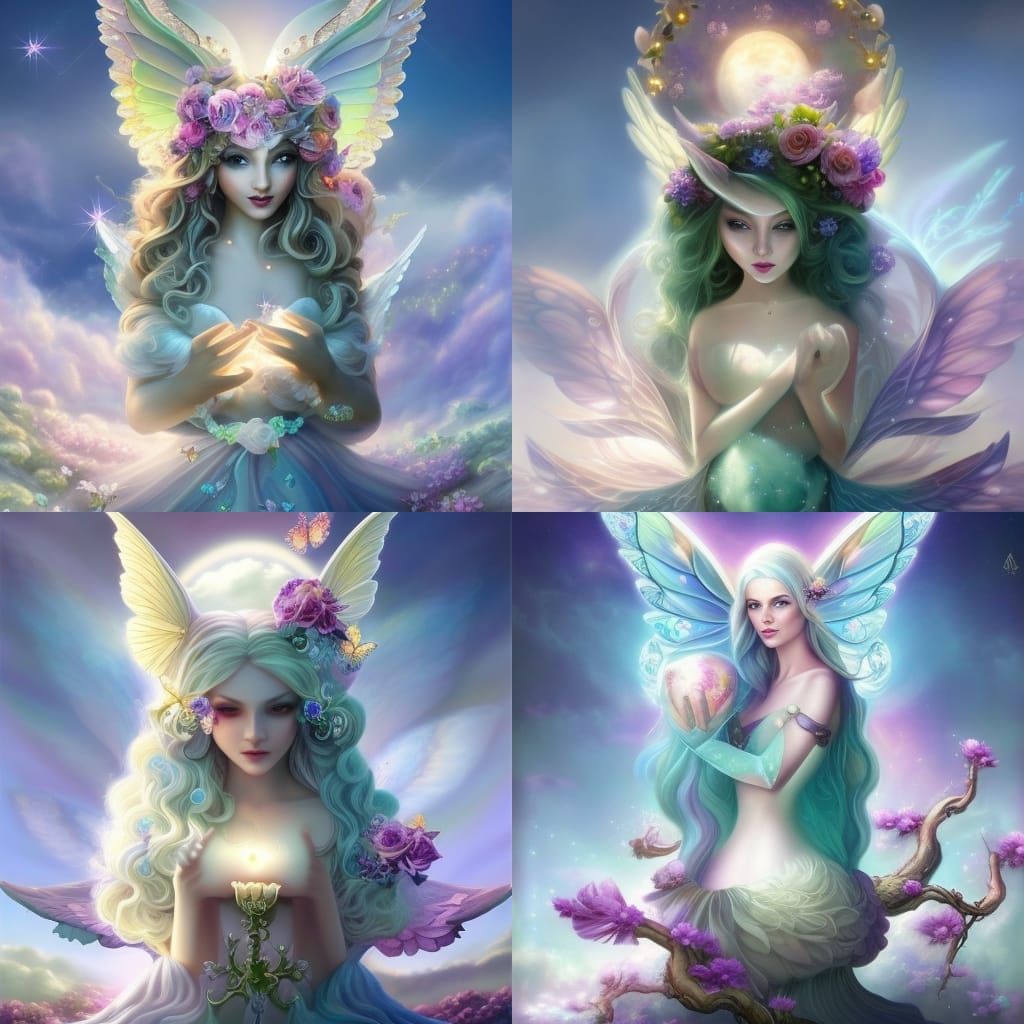 Fairy Fox in Teacup: Digital Art Masterpiece