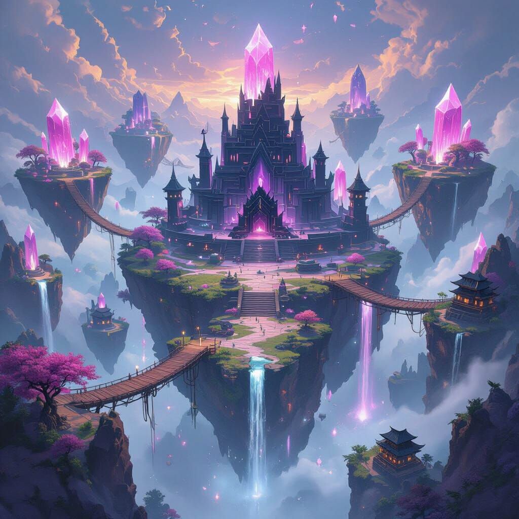 Epic End Dimension Boss Base NEX with Floating Islands