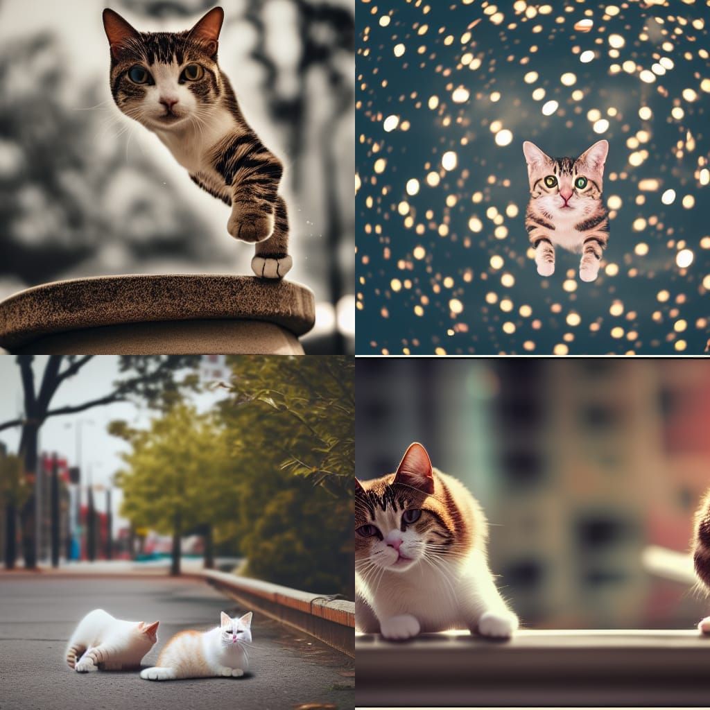 Floating Cats Cause Destruction: Professional Photography