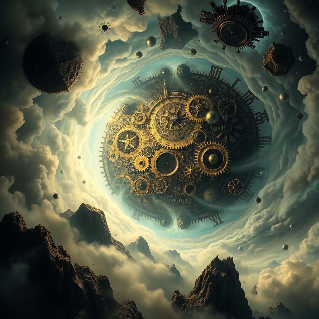 Eternal Clockwork in Cosmic Vortex