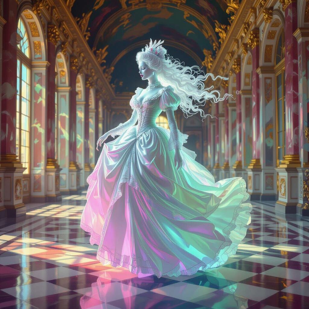Ghostly Marie Antoinette in Versailles