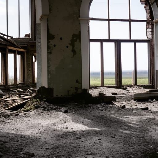 Derelict Abandoned City in Ruins: Urbex Photography