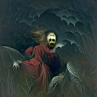 Bringer of the Night in Gothic Horror Style