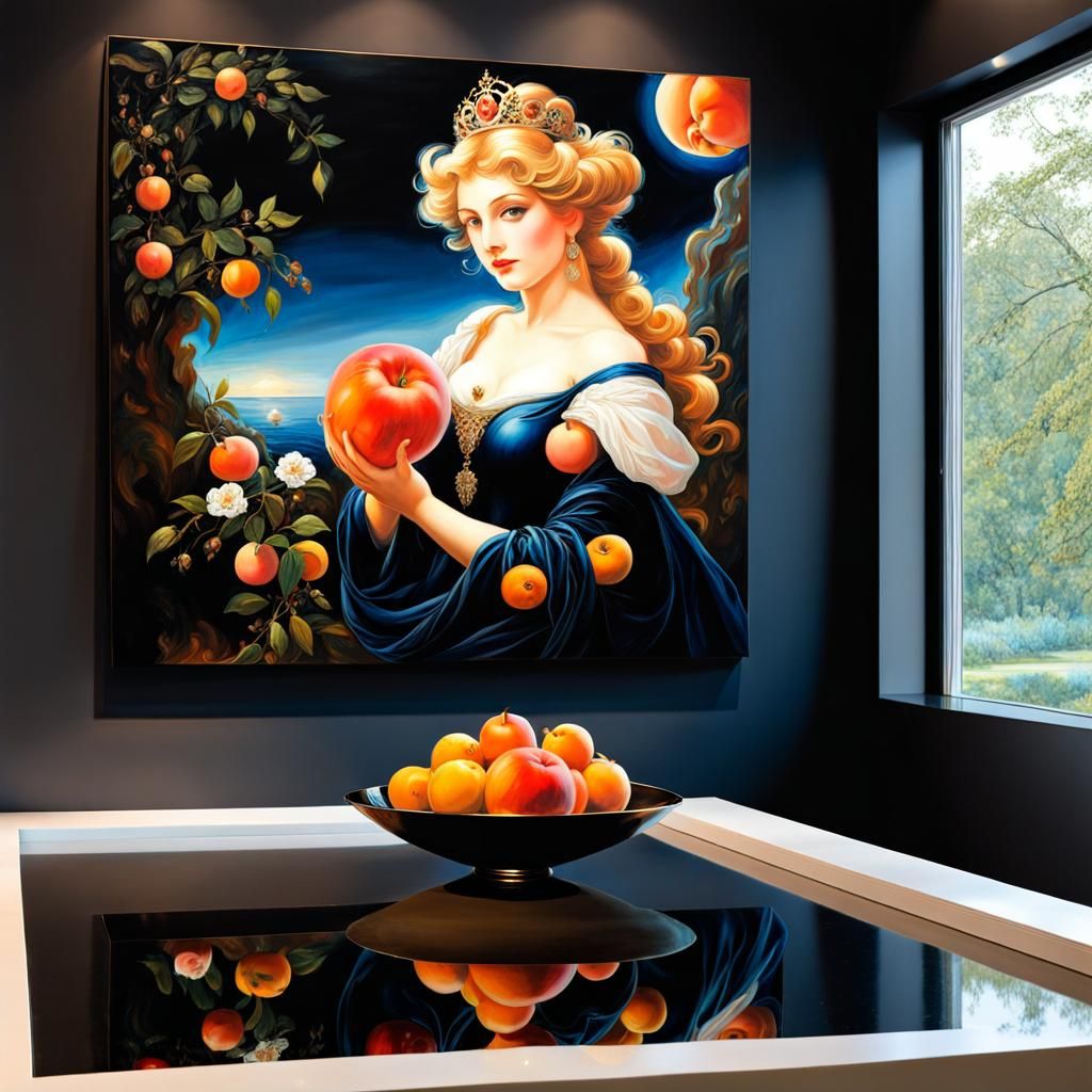 Princess Peach with Peach, Classical Art Style