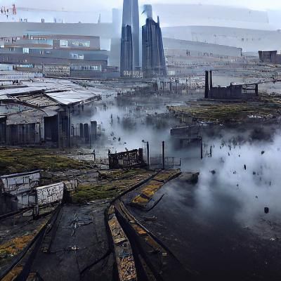 Bleak Urban Wasteland: Cityscape
