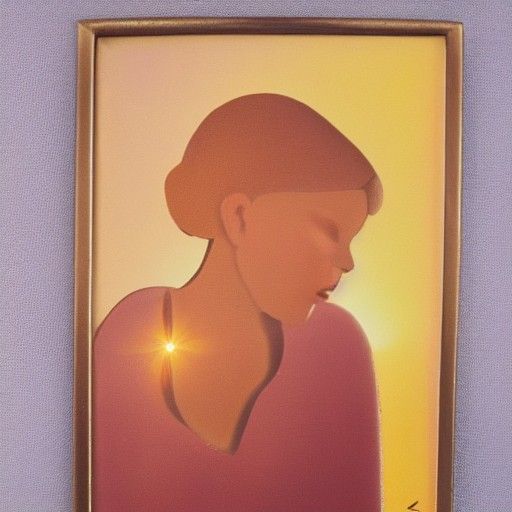 Radiant Woman in Golden Hour Sunlight