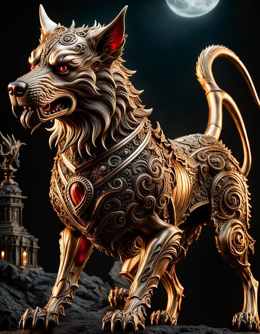Ornate Garuda Dog