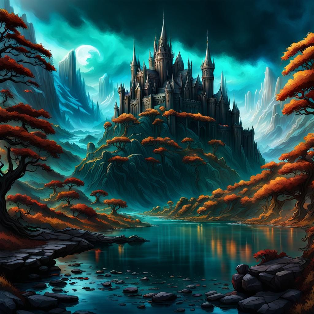 Emma Watson Matte Painting in Fantasy Concept Art