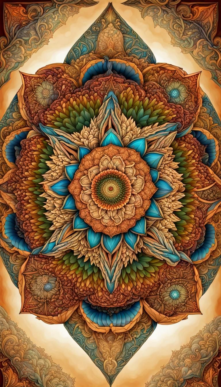 Colorful Geometric Mandalas: Unity and Harmony