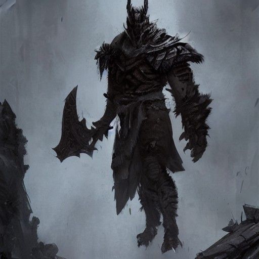 Dragonborn Barbarian Warrior Ready for Battle