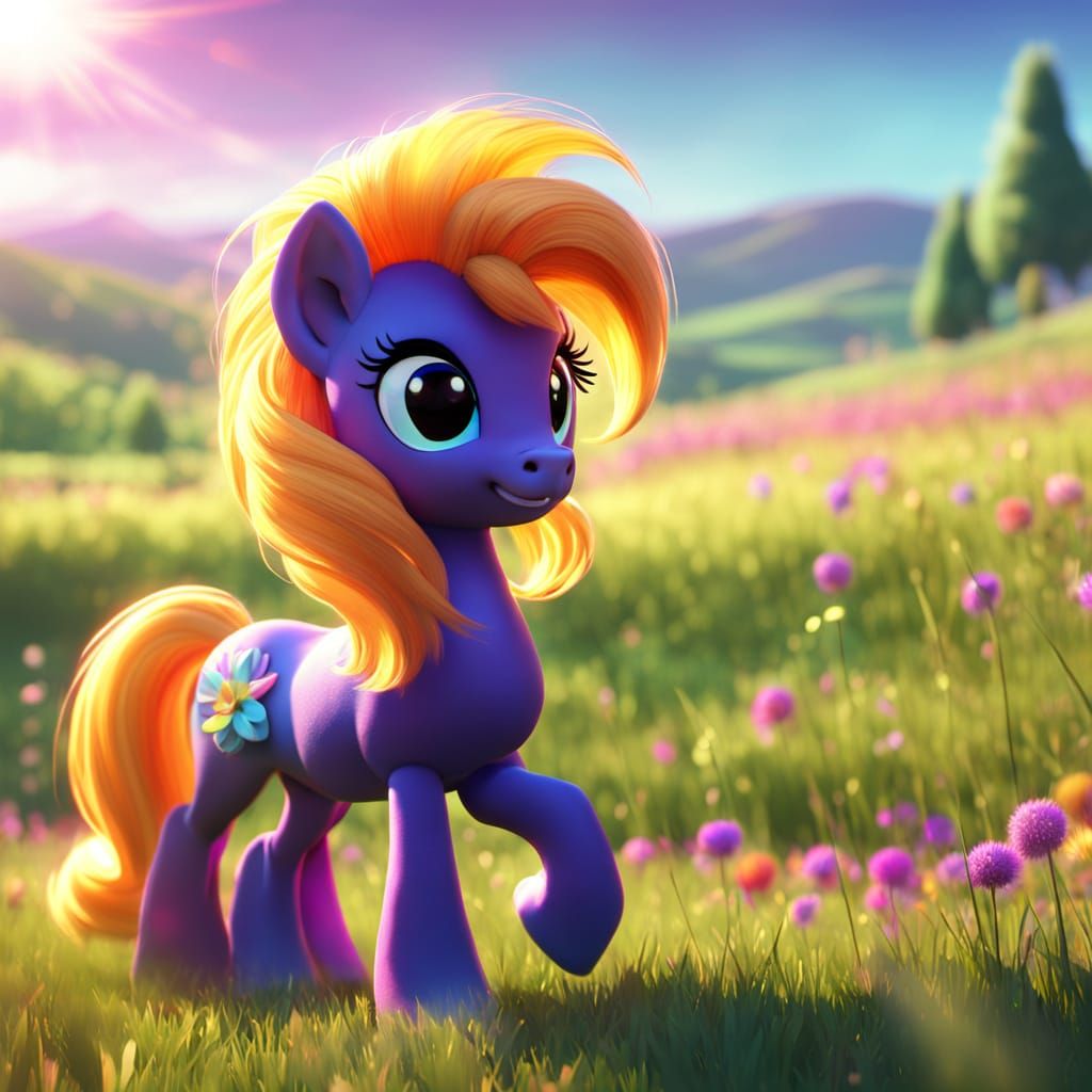My Little Pony in Pixar-Style Digital Art