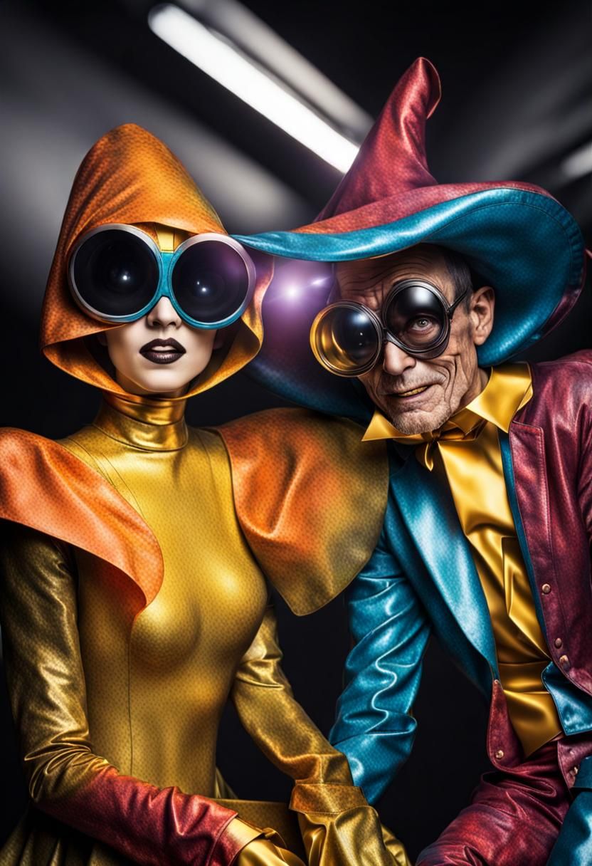 Extravagant Alien Fashion in a Cosmic Dreamscape