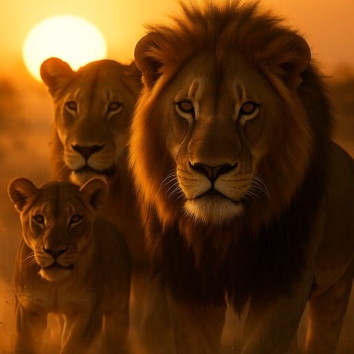 South Africa's Big Five: Ultra-Realistic Close-Up Portrait