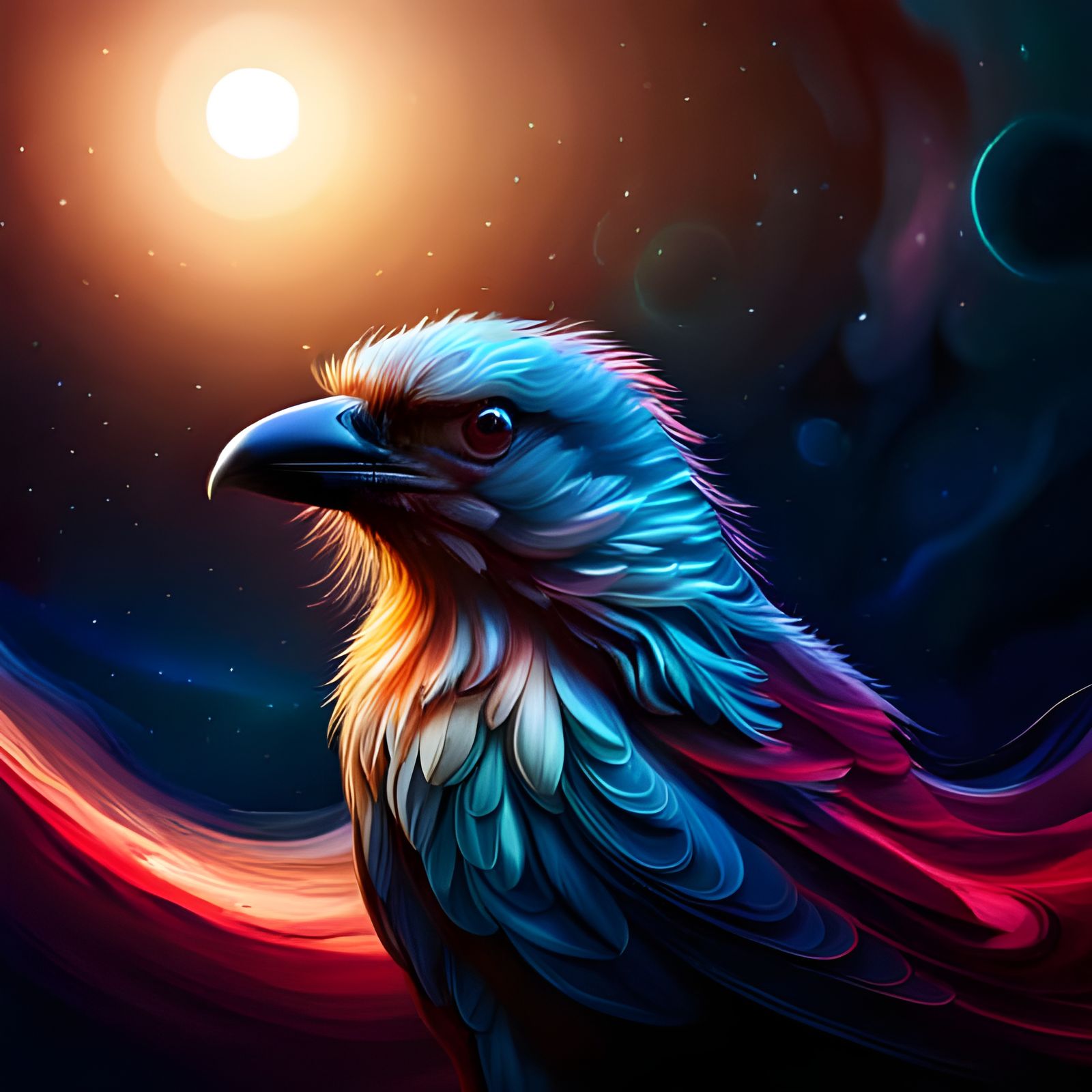 The raven's silent vigil