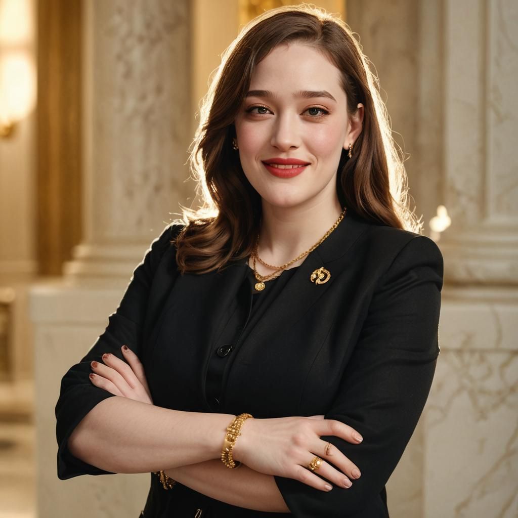 Kat Dennings as Confident Congresswoman Portrait