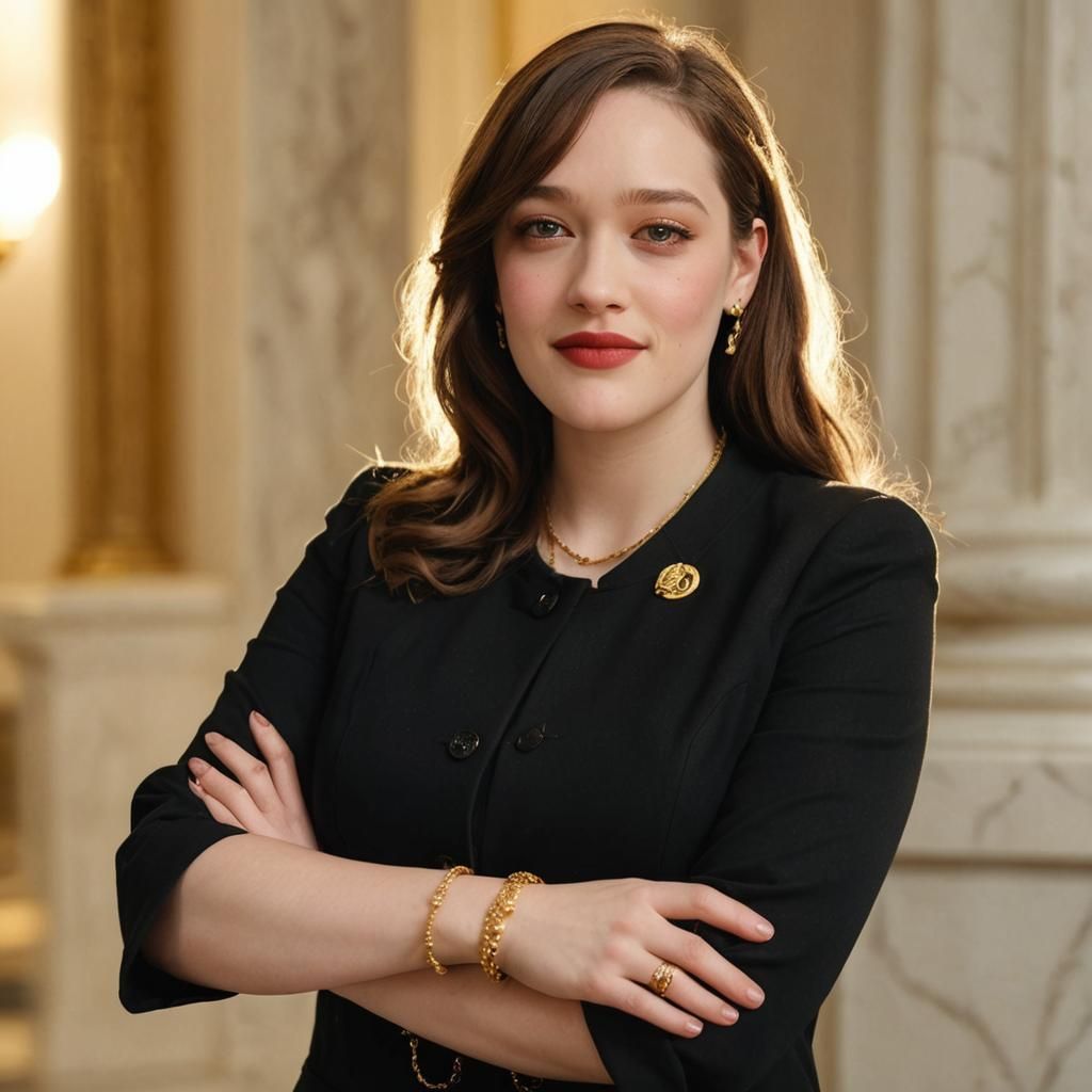 Kat Dennings as Confident Congresswoman in Portrait