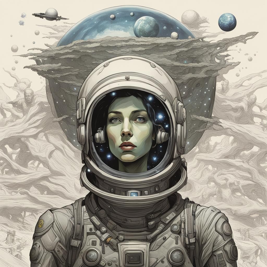 Woman Personification of Interstellar Colonies