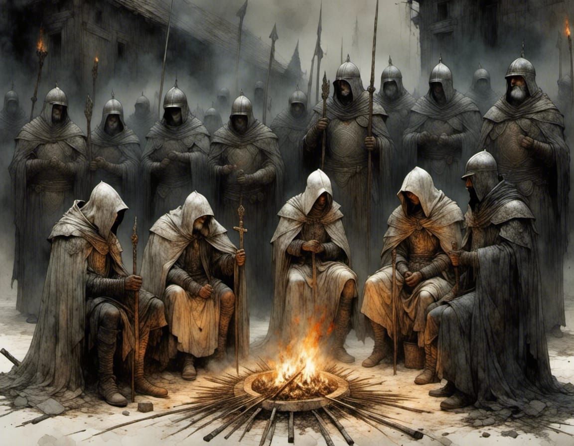 At a funeral of a dacian king