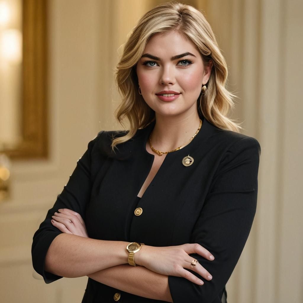 Confident Woman in Black Jacket, Professional Portrait