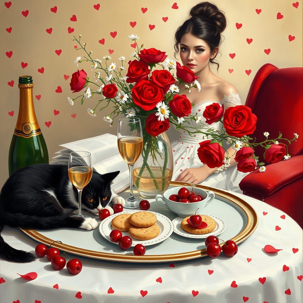 Elegant Still Life with Whimsical Touches