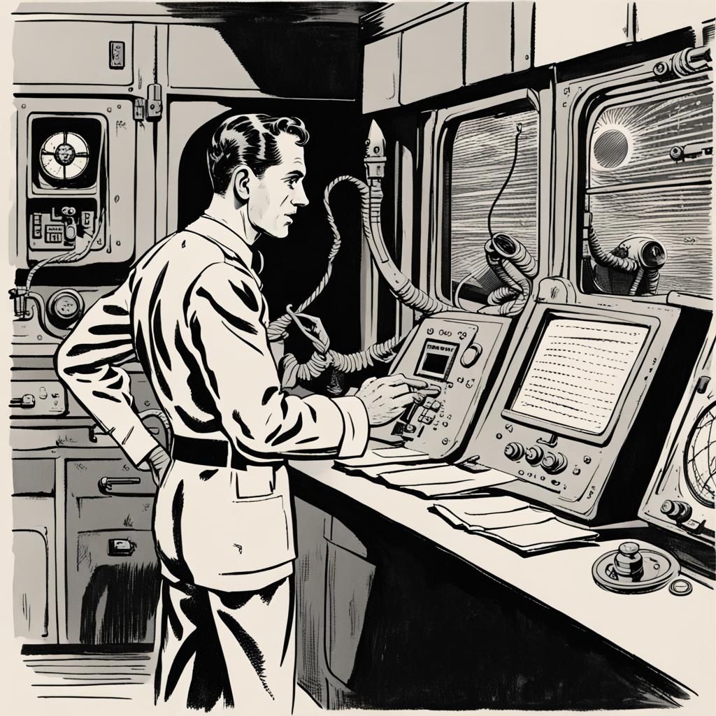 Paranoid's Notes: Sci-Fi Scene in Detailed Matte Painting