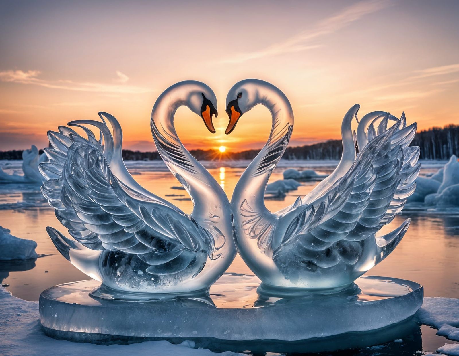 The beauty of frozen water