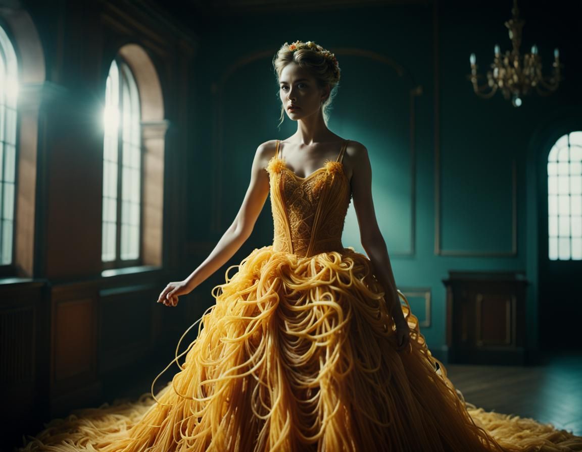 Spaghetti Dress: A Hyperrealistic Culinary Creation