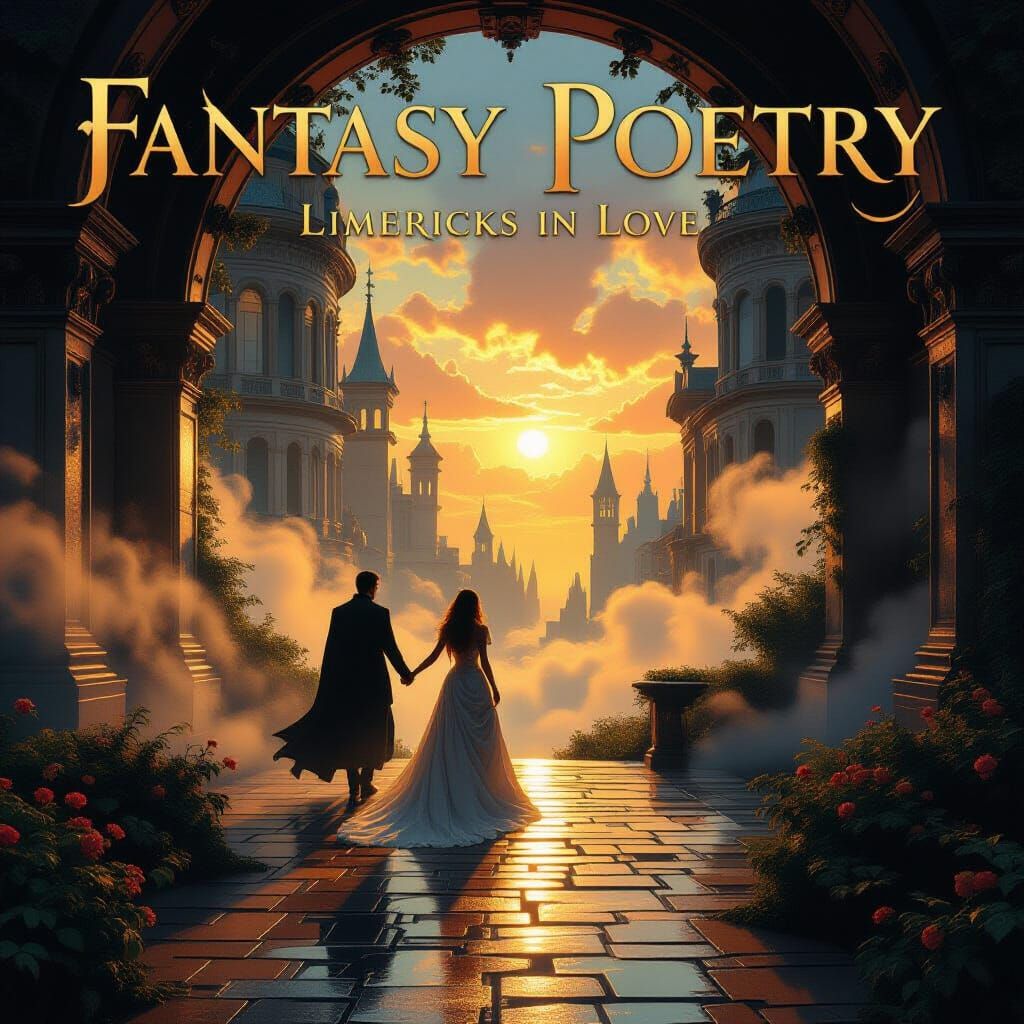 Fantasy Poetry Magazine Cover: Limericks in Love