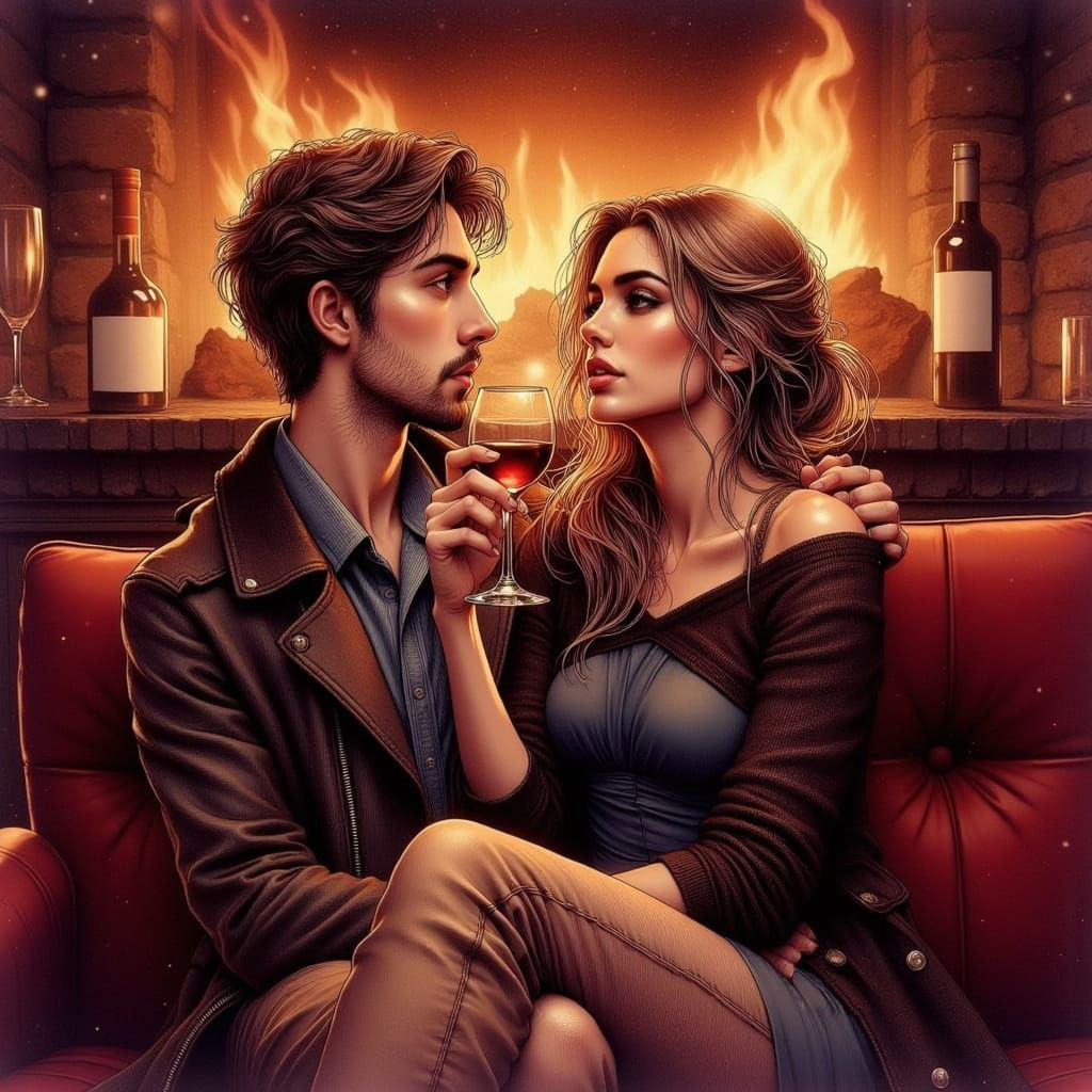 Cozy Cinema Date by Roaring Fire