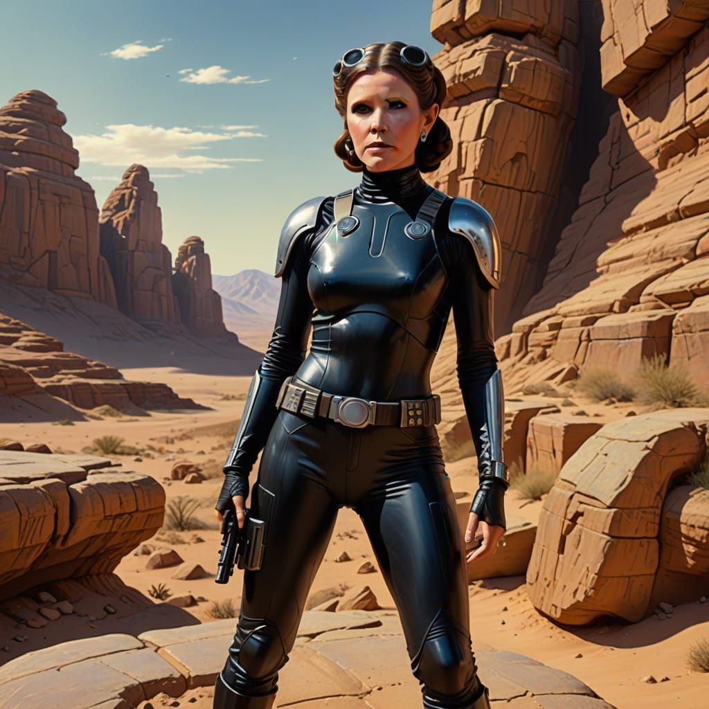 Princess Leia on Secret Mission in Alien Cathedral