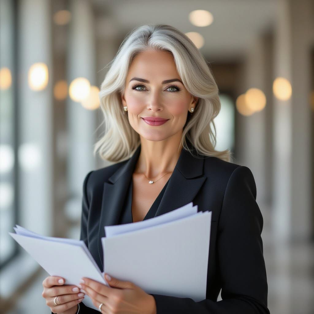Executive Woman Portrait in Editorial Style