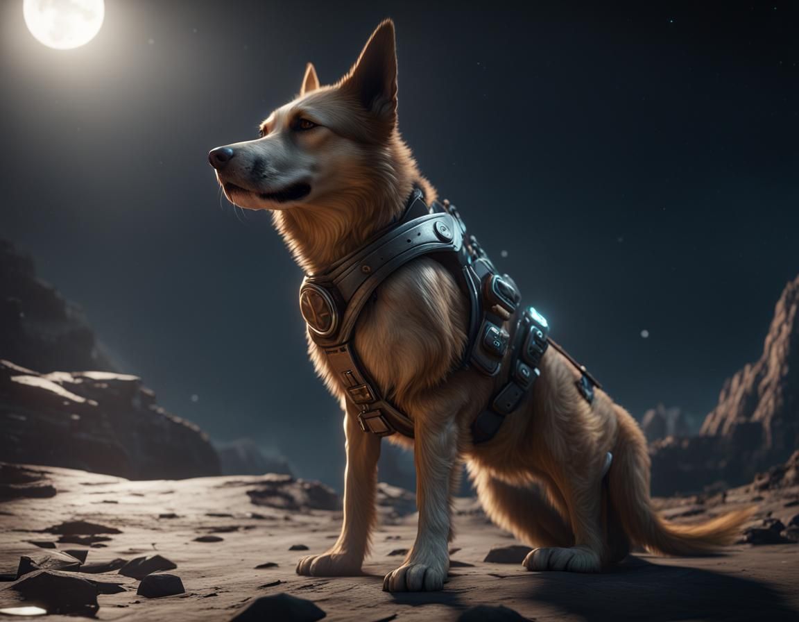 Dog in Moon: 3D Game Cinematic Graphics