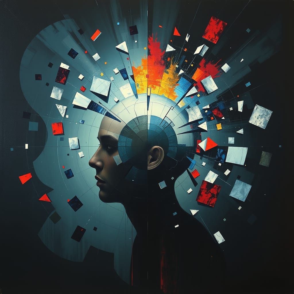 Surrealist Concussion: Fractured Light and Emotion