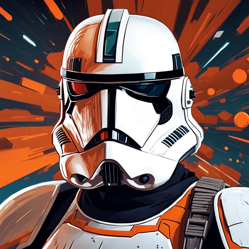 Star Wars 212th Clone Trooper Splash Art