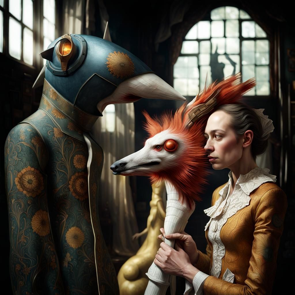 Magical Surrealist Cityscape at Dawn in 8K