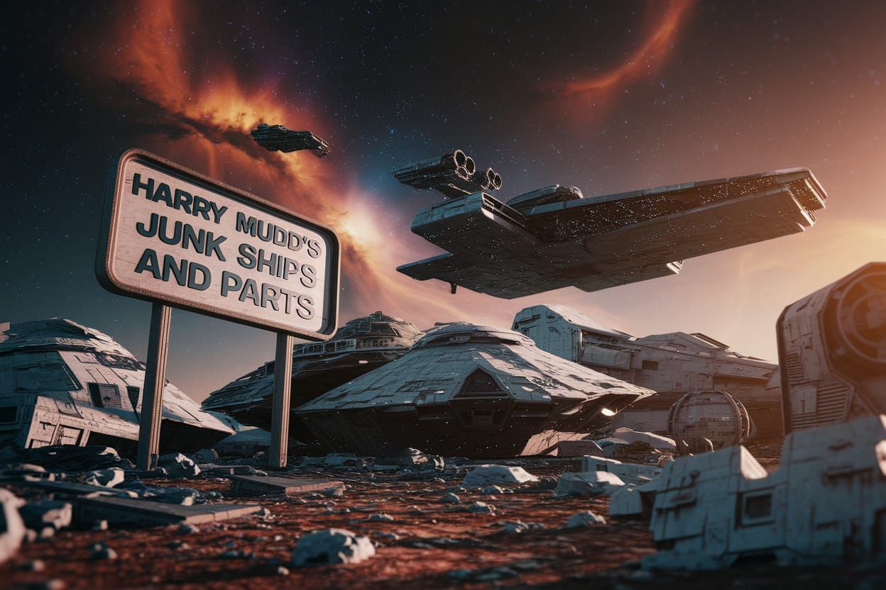 Junkyard Odyssey: A Breathtaking 8k Concept Art Piece