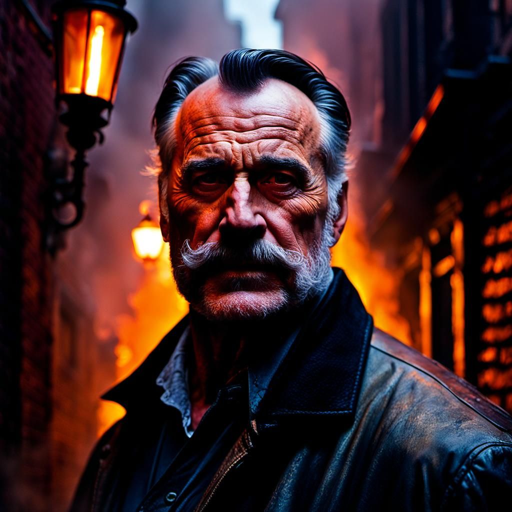 Ashcan Portrait of Bill the Butcher in New York