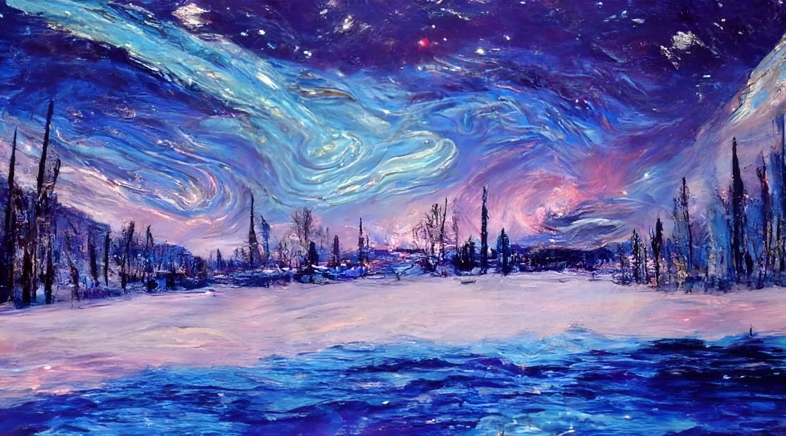 Swirling Across the Frozen Sky