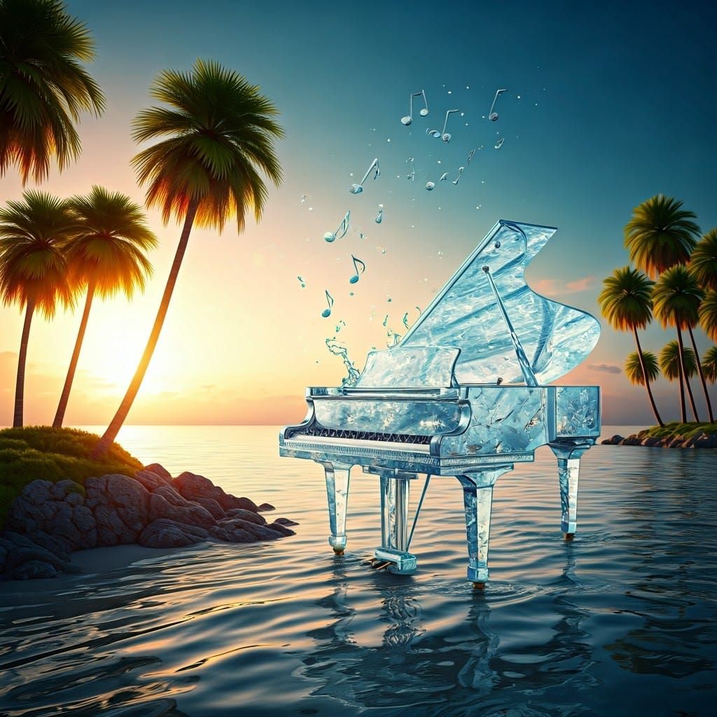 Serenity at the Beach in Hyperrealistic Style