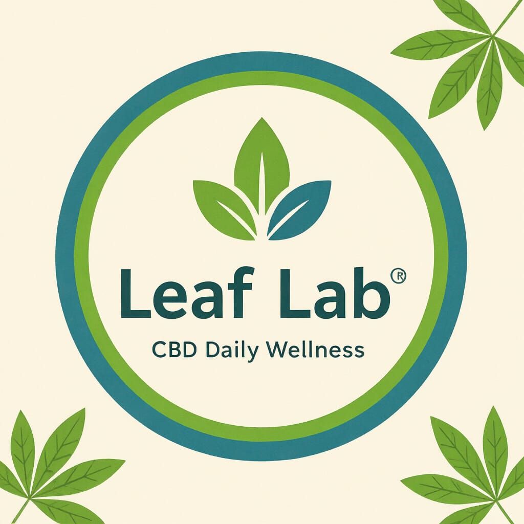 Leaf Lab CBD Logo: Modern Vector Art for Wellness