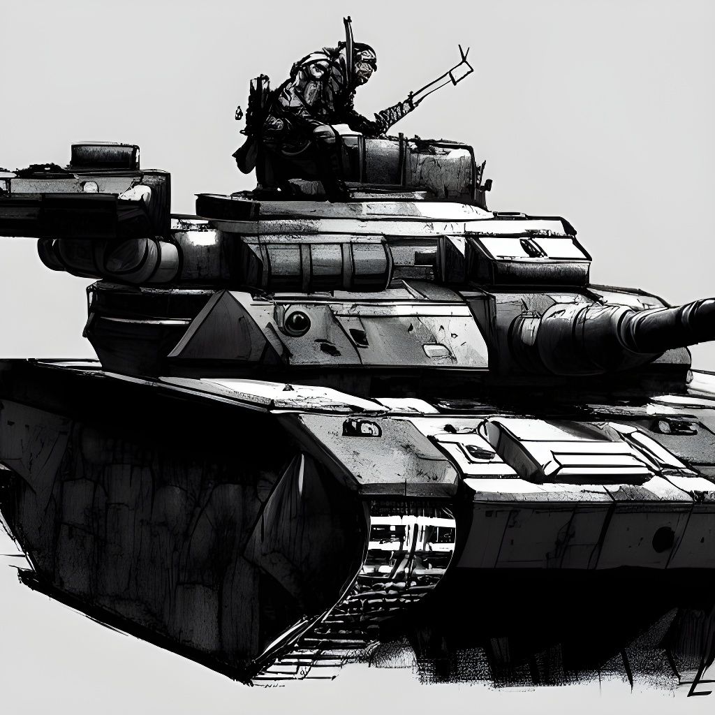 Soviet Tank Concept Art in Yoji Shinkawa Style