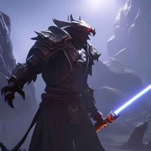 Monstrous Sith Lord: Dark Fantasy Concept Art